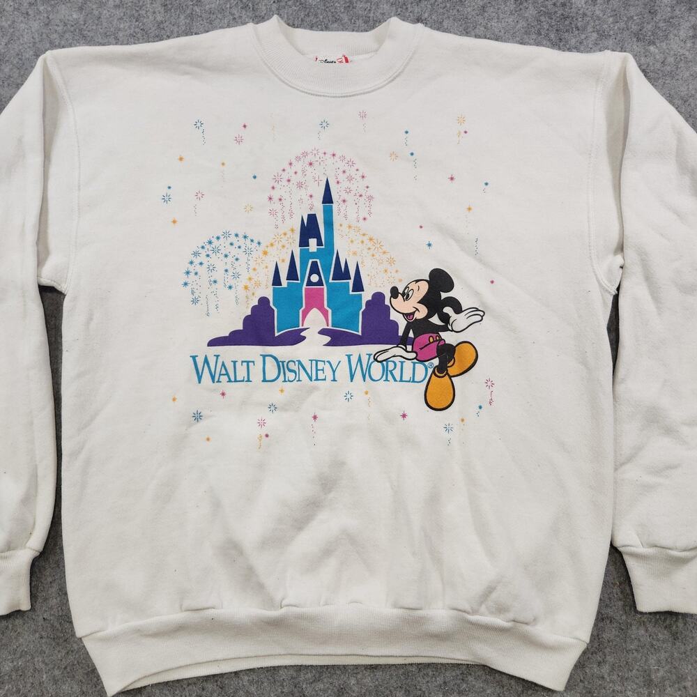 VTG Walt‎ Disney World Sweatshirt Mens XL Mickey Mouse Crewneck Pullover 90s USA - Picture 4 of 15